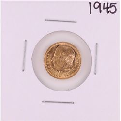 1945 Mexico Dos Y Medio Pesos Gold Coin