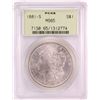 1881-S $1 Morgan Silver Dollar Coin PCGS MS65 Old Green Holder