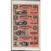 Uncut Sheet of 1800's $1/$1/$2/$3 Norfolk Bank, CT Obsolete Notes