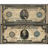 Lot of 1914 $5/$10 Federal Reserve Notes New York