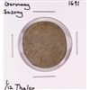 1691 Germany Saxony 1/12 Thaler Coin