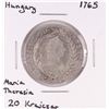 1765 Hungary 20 Krajczar Maria Theresia Silver Coin