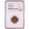 Image 1 : 1919-S Lincoln Wheat Cent Coin NGC MS63RB