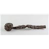 Image 1 : Chinese Fine Wood Carved Ruyi Pine Scepter
