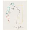Image 1 : Jean Cocteau French Ink on Paper Portrait