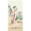 Image 1 : Zhongshi Chinese Watercolor on Scroll Beauty