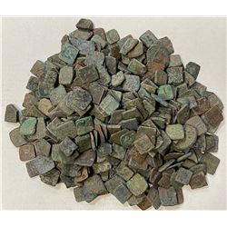 ANCIENT INDIA: LOT of about 450 mostly square bronze coins