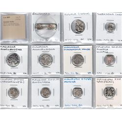 ANCIENT INDIA: LOT of 11 punchmarked silver coins