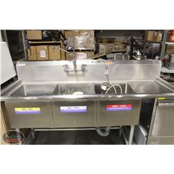 BAILIFF SEIZURE TARRISON 3-WELL S/S SINK W/