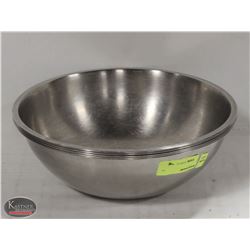 STACK OF FIVE 13" S/S MIXING BOWLS