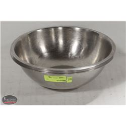 STACK OF FIVE 13" S/S MIXING BOWLS