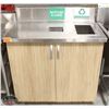 Image 1 : BAILIFF SEIZURE WASTE RECEPTACLE W/ S/S COUNTERTOP