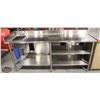 Image 1 : BAILIFF SEIZURE 81" S/S PREP TABLE W/ EMBEDDED