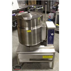 CLEVELAND 45L TILTING STEAM KETTLE W/ DRAIN DRAWER