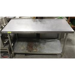 DUKE 5' STAINLESS STEEL WORKTABLE W/ UNDERSHELF