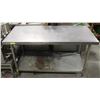 Image 1 : DUKE 5' STAINLESS STEEL WORKTABLE W/ UNDERSHELF