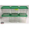 Image 1 : 6 CAMBRO INGREDIENT BINS W/ SNAP LIDS. 4QT