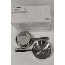 LOT OF 4 NEW WINCO 5" S/S MINI FRY PAN