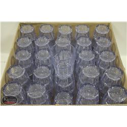 BOX WITH 100 PLASTIC TUMBLER ROCKS GLASS