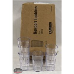 CASE OF 36 NEW CAMBRO 6 OZ NEWPORT TUMBLERS