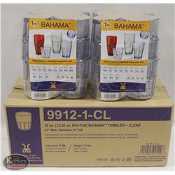 CASE OF 24 NEW BAHAMA TUMBLERS 12OZ