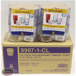 CASE OF 24 NEW BAHAMA TUMBLERS 7OZ