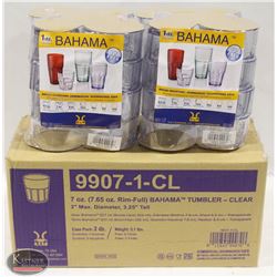 CASE OF 24 NEW BAHAMA TUMBLERS 7OZ