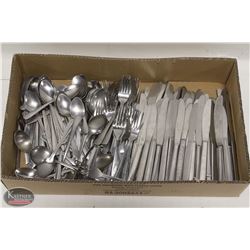 FLAT OF APPROX 100 PCS. OF ASSORTED STEEL UTENSIL