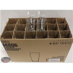 CASE OF 36 16OZ BUDWEISER GLASSES
