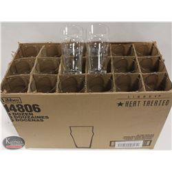 CASE OF 36 16OZ BUDWEISER GLASSES