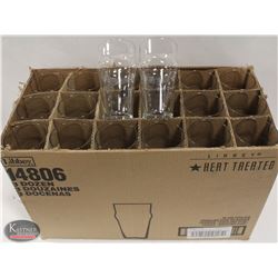 CASE OF 36 16OZ BUDWEISER GLASSES
