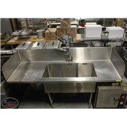 ELKAY FOODSERVICE 3 WELL S/S SINK W/ PRE RINSE