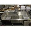 Image 1 : ELKAY FOODSERVICE 3 WELL S/S SINK W/ PRE RINSE
