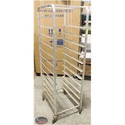 12 TIER ALUMINUM BAKERS RACK 20"X26"X68" AS IS