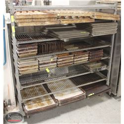 8 TIER GALVANIZED STEEL RACK 57"X18.5"X61.5"