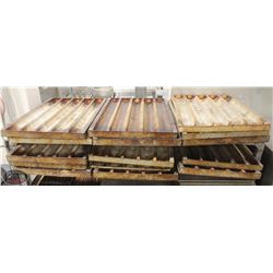 LOT OF 15 COMMERCIAL BAGUETTE PANS