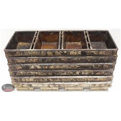 LOT OF 6 LOCKWOOD 4 LOAF BAKING PANS