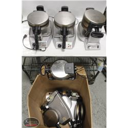 LARGE LOT OF CUISINART WAFFLEMAKERS *AS IS