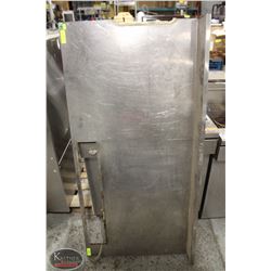 61" X 29" SHEET OF STAINLESS STEEL W/ CUTOUT*AS IS