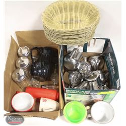 LOT OF VARIOUS COFFEE SERVING ITEMS INCLUDING: