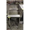 Image 1 : CUSTOM STAINLESS STEEL SINGLE WELL SINK W/ FAUCET