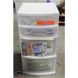 BAILIFF SEIZURE 3 DRAWER PLASTIC OFFICE ORGANIZER