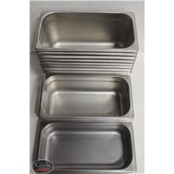 BAILIFF SEIZURE GROUP OF 1/3 SIZE STAINLESS STEEL