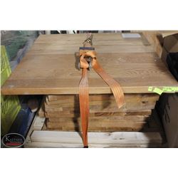 GROUP OF SOLID PRESSED WOOD TABLETOPS