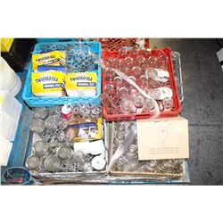 PALLET OF ASSORTED GLASSWARE. MUST BE REMOVED BY