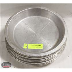 STACK OF 10" ALUMINUM PIE PLATES