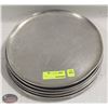 Image 1 : STACK OF 12" ALUMINUM PIZZA PANS