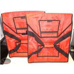 LOT OF 2 LIKE-NEW PIZZA DELIVERY BAGS