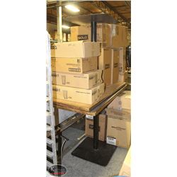 LOT OF 2 RECTANGLE BAR HEIGHT TABLES. 54"X24"X40"