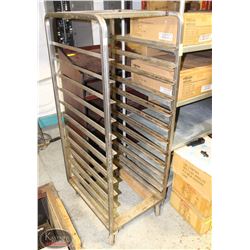 12 TIER STAINLESS STEEL BAKERS RACK. 20"X26"X57.5"